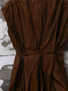 Mutedance 25 Spring/Summer Linen/Silk Waist Short Sleeve MD-MD25SS102-BROWN